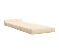 Hothingwell Canapé-lit Pliable Crème 200 x 70 x 10 cm