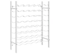 Hothingwell Casier à Vin 48 Bouteilles Métal Blanc | 8 Niveaux, 6 Bouteilles par Niveau, Fixation Murale Incluse, Design Moderne pour Cuisine et Bar