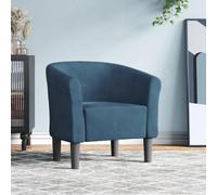 Hothingwell Chaise Cabriolet Bleu Foncé Velours Moderne | Velours doux, cadre contreplaqué et bois de pin, accoudoirs rembourrés, maximum 110 kg par siège