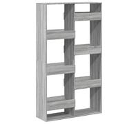 Hothingwell Cloison De Séparation Sonoma Gris 100x33x175 Cm Bois Ingénierie | 8 étagères,usage bibliothèque,fixation murale recommandée,bois d'ingénierie,surface lisse