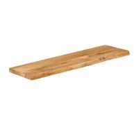 Hothingwell Dessus de Table Bois Massif Manguier 120x40x2,5cm Bord Vivant | Plateau remplacement,combinaison bases variées,usage maison ou commercial,surface lisse,nettoyage chiffon humide,bois dur