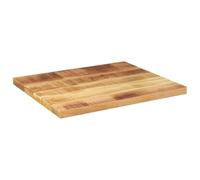 Hothingwell Dessus de Table Rectangulaire en Bois Massif de Manguier Brut | Plateau lisse,veines uniques,usage maison et commercial,base compatible,entretien chiffon humide