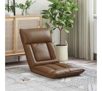 Hothingwell Fauteuil de Sol Marron 55 x 61 x 70 cm en Tissu, Fauteuil Pliable avec Dossier Ajustable pour Salon et Chambre, Design Moderne et Confortable pour Lire ou se détendre