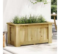 Hothingwell Jardinière Surélevée 100x50x50 cm Bois de Pin Imprégné | Pin massif imprégné, résistant aux intempéries, plein air toute l'année, facile à assembler, jardins balcons vérandas patios