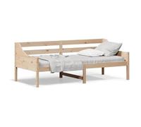 Hothingwell Lit de Jour Bois Pin Massif 80x200 cm sans Matelas | Canape-lit multifonctionnel, garde-corps securite, lattes contreplaque, pour chambre ou salon
