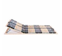 Hothingwell Sommiers à Lattes sans Matelas 2 Pcs 42 Lattes 70x200 cm | Bois de hêtre massif,lattes en bouleau,7 zones de confort,capuchons SBS,6 lattes doubles réglables,zone de tête