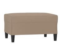 Hothingwell Tabouret Repose-Pieds Cappuccino 70x55x41 cm Similicuir | Cuir synthétique résistant aux taches, cadre en contreplaqué stable, usage polyvalent, montage facile avec notice incluse