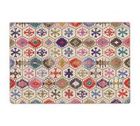 Hothingwell Tapis Lavable Multicolore 190x300 cm en Velours | Velours doux,résistant,lavable en machine,absorbe les bruits,motifs décoratifs,livré plié