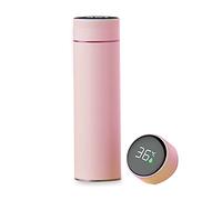 HOTIPS Bouteille d'eau de grande capacité de 325 ml, isothermes sous vide en acier inoxydable, bouteille d'eau réutilisable pour eau, thé ou café glacé, smoothie et plus encore (intelligence, rose)
