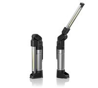 HOTLIGH Baladeuse LED Mecanicien - 800 Lumens Lampe Mecanicien avec Conception Pliable Multifonctionnelle, 2200 mAh Baladeuse LED Rechargeable, 3 Modes D'éclairage Lampe de Travail, 1 Paquet