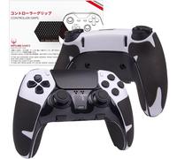 Hotlinegames 2.0 Plus Poignée De Manette Compatible Avec Manette Ps5 Dualsense Edge, Antidérapante, Absorbant La Transpiration, Facile À Appliquer (Pour Poignées + Boutons + Déclencheurs)