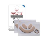 HOTLINEGAMES Pieds de souris compatibles avec Razer DeathAdder V3 Pro, pour tapis de souris en verre, bords arrondis incurvés, remplacement des pieds de souris de jeu, haute durabilité, série Pebble