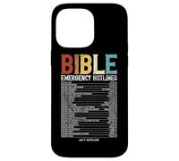 Hotlines d'urgence biblique Faith Bible Verset Graphique chrétien Coque pour iPhone 14 Pro Max