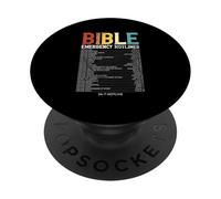 Hotlines d'urgence biblique Faith Bible Verset Graphique chrétien PopSockets PopGrip Adhésif