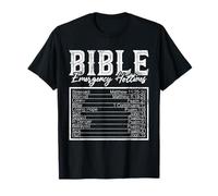 Hotlines d'urgence biblique Faith Bible Verset Graphique chrétien T-Shirt