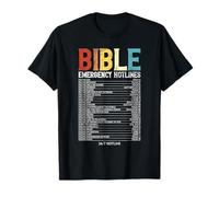 Hotlines d'urgence biblique Faith Bible Verset Graphique chrétien T-Shirt