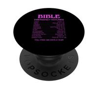 Hotlines d'urgence bibliques Référence biblique Guide de Foi PopSockets PopGrip Adhésif
