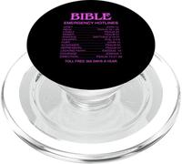 Hotlines d'urgence bibliques Référence biblique Guide de Foi PopSockets PopGrip pour MagSafe