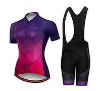 Hotlion Ensemble de maillot de cyclisme d'été pour femme - Vêtements de vélo de route à manches courtes, B2jp2005, Medium