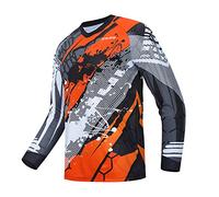 Hotlion Maillot de cyclisme à manches longues pour homme - Pour VTT et motocross, CD9528-lj, M