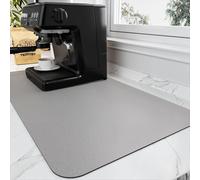HotLive Tapis de bar à café pour plan de travail - Accessoire de bar à café - S'adapte sous la machine à café, la machine à expresso - Tapis absorbant avec dos en caoutchouc pour comptoir de cuisine -