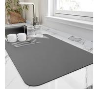 HotLive Tapis égouttoir à vaisselle pour comptoir de cuisine - 45,7 x 61 cm - Résistant à la chaleur avec revers en caoutchouc antidérapant - Masquer les taches - Super absorbant - Facile à nettoyer -