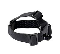 HOTMNTY Casque Bandeau de Tête pour Caméra d'action, Fixation Frontale Head Strap, Fixation Bandeau Support de Tête, Accessoires Compatible avec GoPro Hero5/6/7, DJI, Insta360, Noir, 1 Pièce