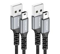 HOTNOW Câble Mini USB 1M 2Pack, Cable USB A 2.0 vers Mini B Charge et Sync