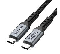 HOTNOW Câble USB C vers USB C 3.2 Gen 2x2 50cm, 20Gbps Transfert données, 100W 20V/5A Charge Rapide, Transmission vidéo 4K @60Hz pour moniteur, SSD, camera, ordinateur portable,Galaxy S25 Ultra S24
