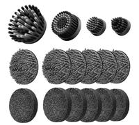 HOTO 16 têtes de Brosse de Remplacement pour la Brosse à Joints Wand™ - adaptées au Nettoyage des Carreaux, Joints, Coins et Fissures