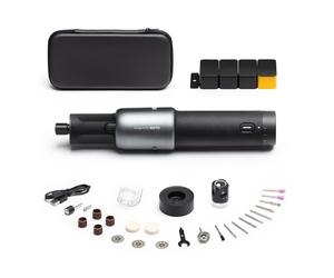 HOTO 35 en 1 Outil Rotatif Multifonction sans Fil, 2000 mAh, 5 Vitesses, 5000-25000 tr/min, Charge de Type C, Lumière Annulaire LED, pour Sculpture, Meulage, Coupe, Polissage, Meuleuse à Ongles