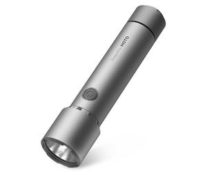 HOTO Lampe Torche LED Ultra Puissante, Lampe Torche Tactique Puissante, 2300 Lumens Lampe de Poche Rechargeable, Avec Batterie Remplaçable, 5 Modes D'éclairage pour Camping Randonnée, et Urgences