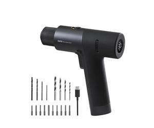 HOTO Perceuse Visseuse sans Fil Brushless 12V, Ecran d'Affichage LED, 2 Modes, 30 Nm, 30 Vitesses, 2.0Ah Batterie, 1400 tr/min, Charge Type-C, 10 x Embouts de Tournevis et 8 x Forets