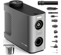 HOTO Pompe à Air Master, Gonfleur Portable sans Fil pour Voiture et Vélo, Électrique avec 9 Modes, Alimentation Double pour Bouées, Matelas, Kayak, Tente, Planche à Pagaie, Sup