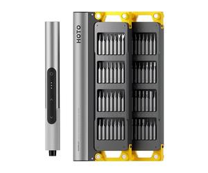 HOTO SNAPBLOQ™ S-A01 Kit de Tournevis Électrique, Kit de Tournevis Précis Magnétique, 3 Réglages de Couple, Idéal pour les Réparations de Téléphones, d'Ordinateurs Portables, de Lunettes et de Montres