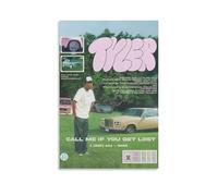 Hotoice Tyler Poster The Creator Rapper Music Vintage Cover Rétro Affiches pour Chambre Esthétique Toile Art Mural Décoration de Chambre 12 x 18 pouces (30 x 45 cm)