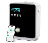 HOTOIQ Diffuseur d'arômes pour huiles parfumées avec technologie nébulizing pour la maison, diffuseur d'aromathérapie Bluetooth, convient pour le hall d'hôtel, le couloir (noir)