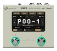 Hotone Guitare basse Processeur multi-effets Écran tactile Guitare basse Modélisation Amp IR Cabinets Simulation Multi Langue Stéréo OTG Interface audio USB Ampero Mini (Vanilla)