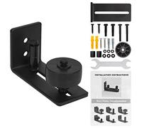 HOTOOLME Ajustable Guide de Plancher Mur Kit de montage mural réglable pour rail de guidage de porte de grange avec rouleaux de guidage 8 variantes possibles (A)