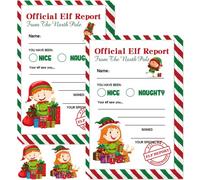 Hotop Lot de 72 cartes officielles d'elfes de 10,2 x 15,2 cm pour garçons et filles avec un comportement coquin ou agréable pour accompagner vos rapports de Noël des Fêtes du Pôle Nord, accessoire pour enfant, multicolore