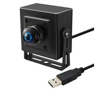 Hotpet Caméra USB 5 MP avec objectif Fisheye 180 degrés 1080p 30 fps Webcam Aptina MI5100 Caméra de sécurité grand angle avec mini boîtier en aluminium pour robotique de vision industrielle