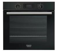 Hotpoint Ariston FA2 540 P BL HA - Four - intégrable - niche - largeur : 56 cm - profondeur : 55.5 cm - hauteur : 60 cm - avec système auto-nettoyant - noir
