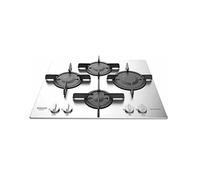 Hotpoint Ariston - FTGHL 641 D-IX-HA - Piano de Cuisson Gaz 60cm - Inox et Grilles en Fonte