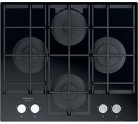 Hotpoint Ariston HAGS61FBK Table Cuisson 60 CM Noir 4 Feux 9 Niveaux Puissance