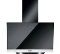 Ariston HHVP 8.7F LT K - Hotte - hotte décorative - largeur : 79.8 cm - profondeur : 32.6 cm - evacuation & recyclage - avec moteur interne - noir