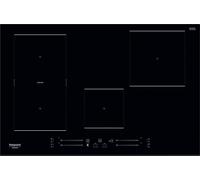Hotpoint HS3377CBF Table Cuisson Induction 4 Plaques 77CM Flexi Zone Verre Noir