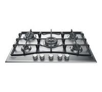 HOTPOINT PNN 751 IX Plaque de cuisson gaz - 5 foyers - 10,5kW - L75 x P51cm - Revêtement inox - Inox