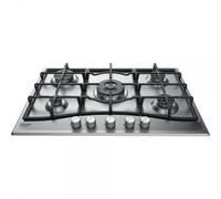 HOTPOINT PNN 751 IX Plaque de cuisson gaz - 5 foyers - 10,5kW - L75 x P51cm - Revêtement inox - Inox