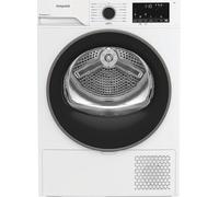Hotpoint - CHD94MWBSFRX Sèche-Linge Pompe à Chaleur Posable - Capacité 9kg - Départ Différé 24h, Écran Digital - 64 dB - H 84,6 x L 59,8 x P 67,2 cm - Classe Énergétique C