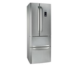 Hotpoint e4dg AAA x MTZ de Side By Side/195.5 cm Hauteur/278 kWh/298.0 L refroidissement Zone de la température de Partie/87.0 L Partie Congélateur/Multi/Acier inoxydable